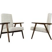 Vintage minimalist armchairs, Poland, 1960s, Set Of 2