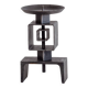 Wrought metal totem candle holder, 1960s