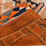 3x13 Faded Orange Vintage Runner Rug, 87x383Cm SK 23482