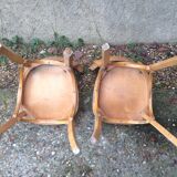 Pair of chairs Bistro Baumann 50s vintage