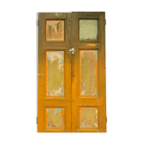 Double portes de passage en sapin portes double faces xix siècle