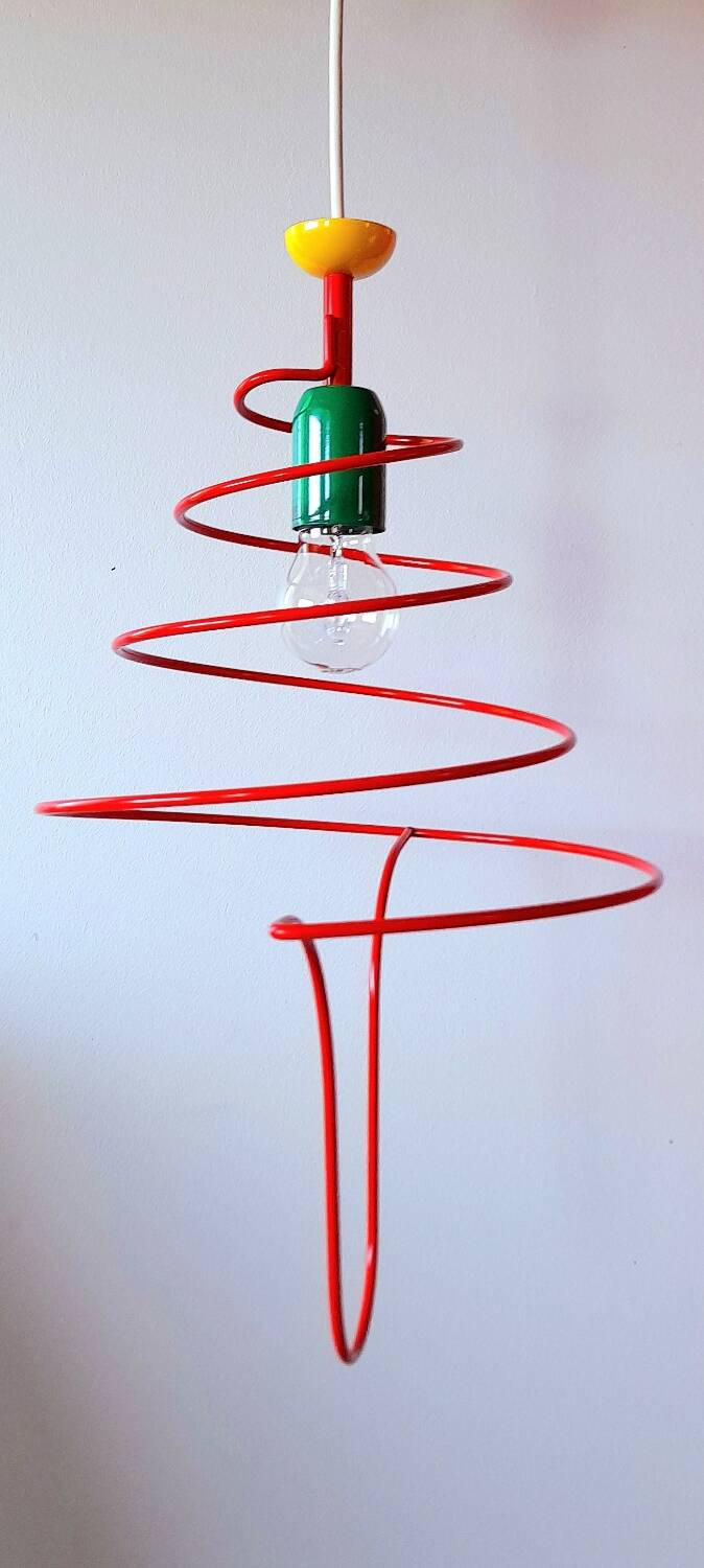 Spiral suspension, Memphis, 80s.