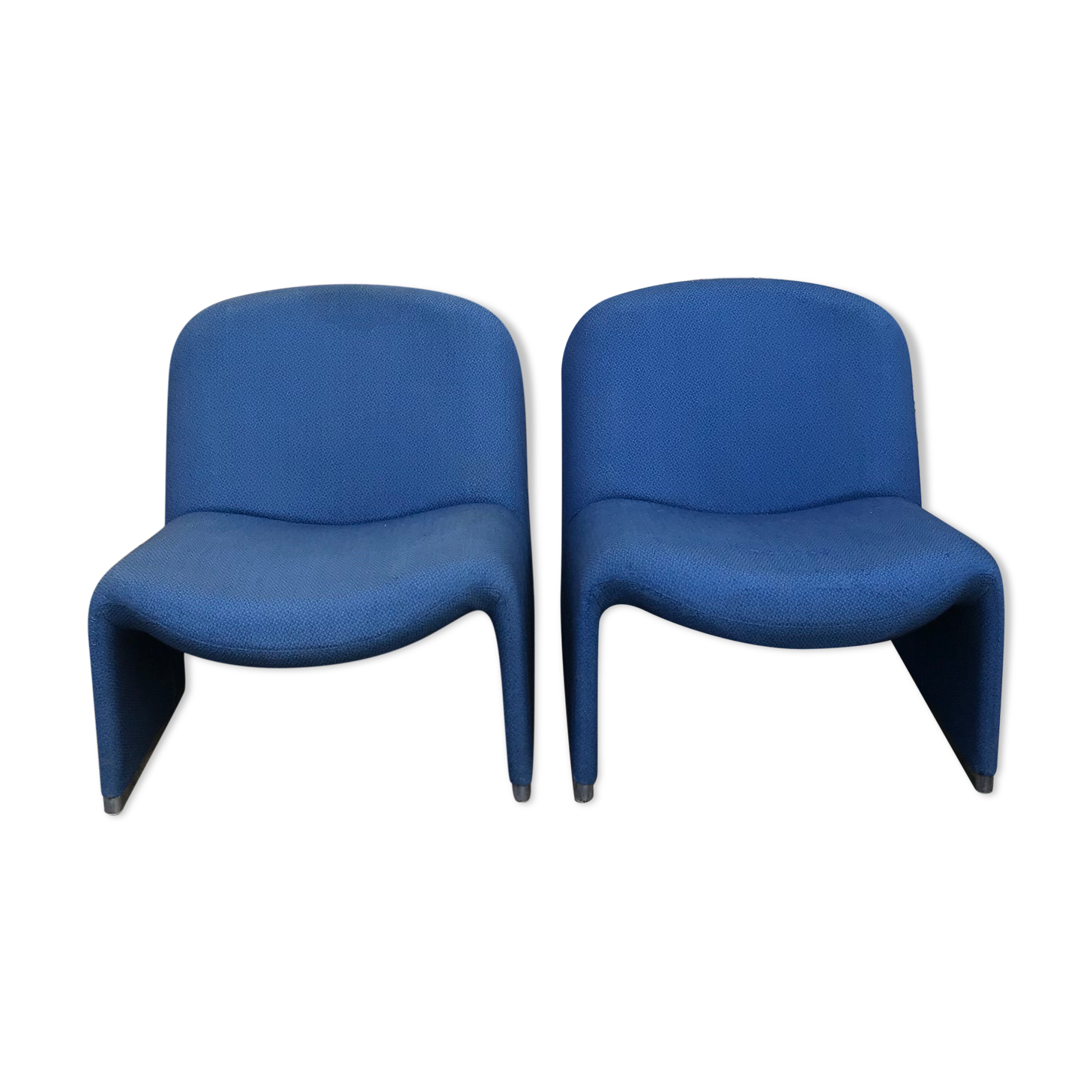 Pair of "Alki" armchairs by Giancarlo Piretti, Castelli edition, distributed by Artifot, circa 1970