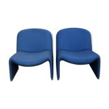 Pair of "Alki" armchairs by Giancarlo Piretti, Castelli edition, distributed by Artifot, circa 1970