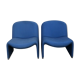 Pair of "Alki" armchairs by Giancarlo Piretti, Castelli edition, distributed by Artifot, circa 1970