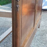 Louis XVI style bed in oak 2 people