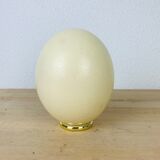 Golden ostrich egg object of curiosity