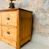 Large Antique Craft Furniture 300 cm Grocery Buffet Vintage 1920