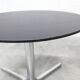 Roche Bobois oval table 1970 smoked glass chrome legs 152x117 cm