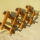 Vintage accordion coat rack