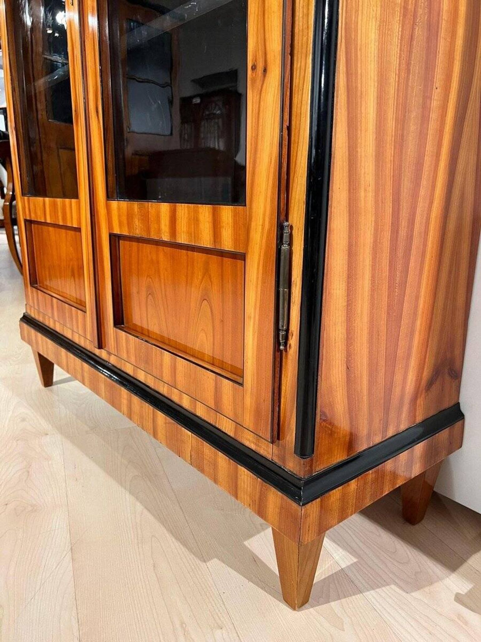 Biedermeier Bookcase, Cherry Veneer, South Germany 1820