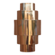 Chrome wall sconce Art Deco