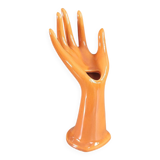 Terracotta-colored porcelain hand-sewn soliflore