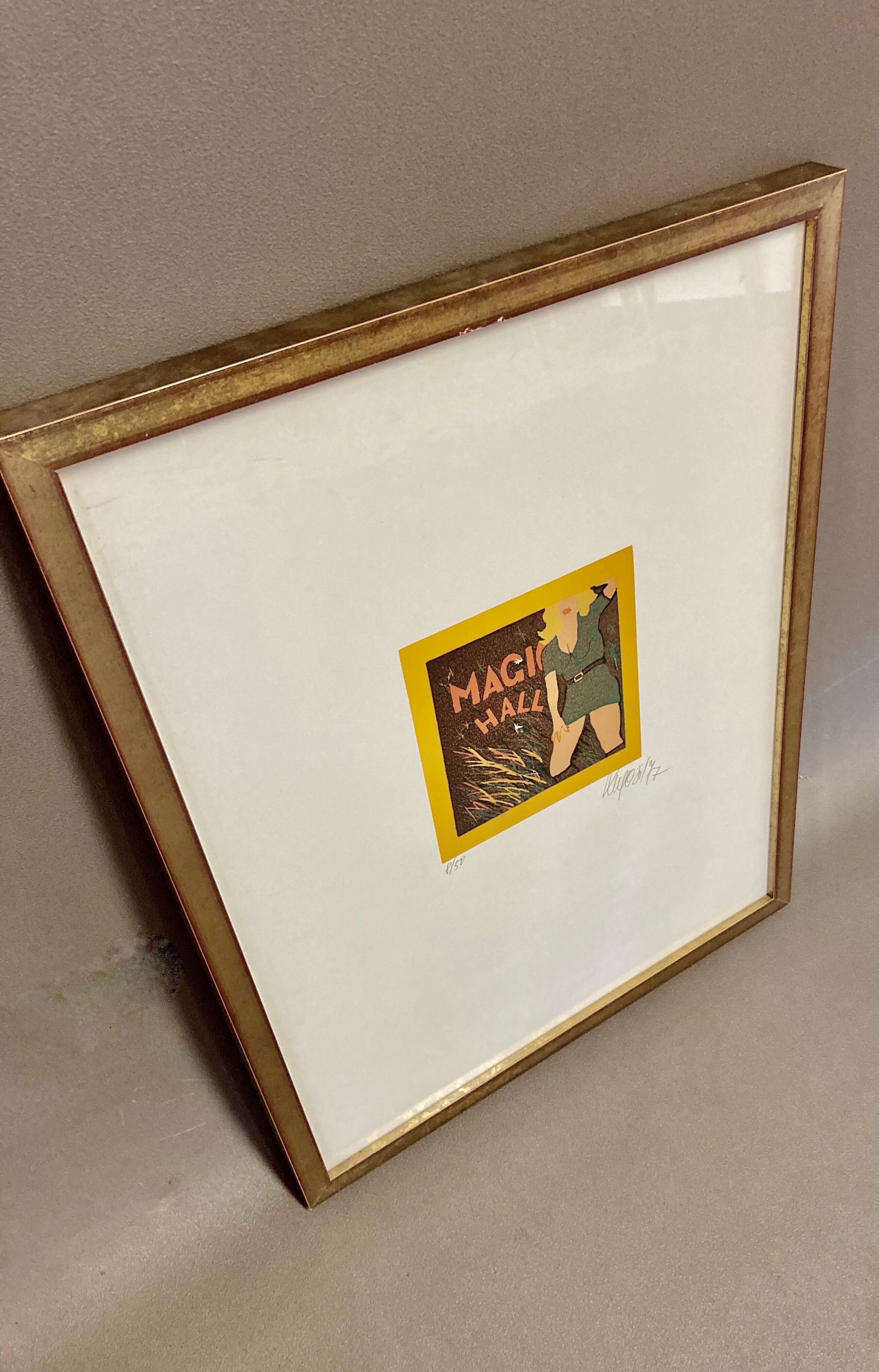 Original silkscreen printed signed 1977