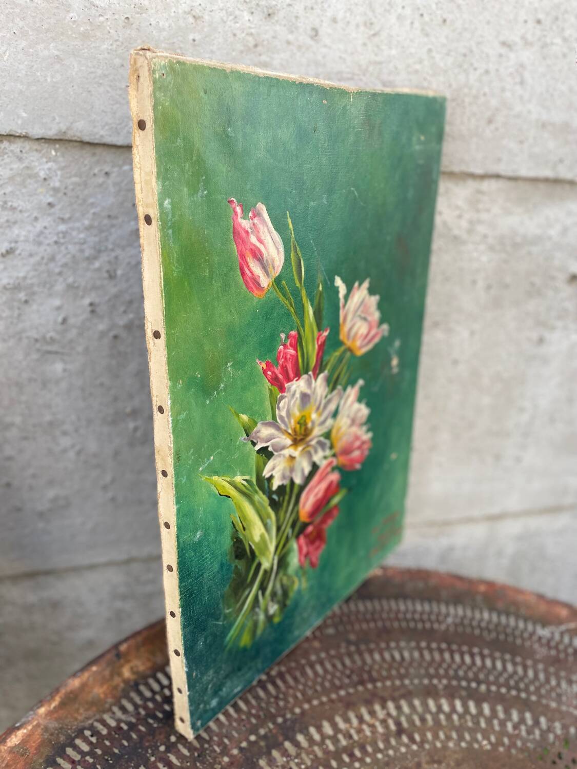 Old oil on canvas signed Paul Follain. 1915