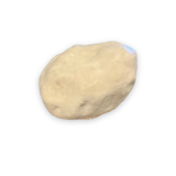Lamp in moon rock composition