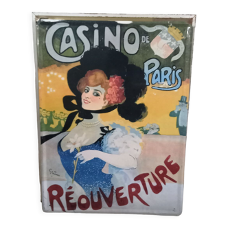 Advertising plate