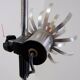 3-light adjustable flowers floor lamp - 1970s