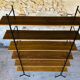 Wall system has 6 Scandinavian modular shelves