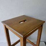 Handle workshop stool, solid wood