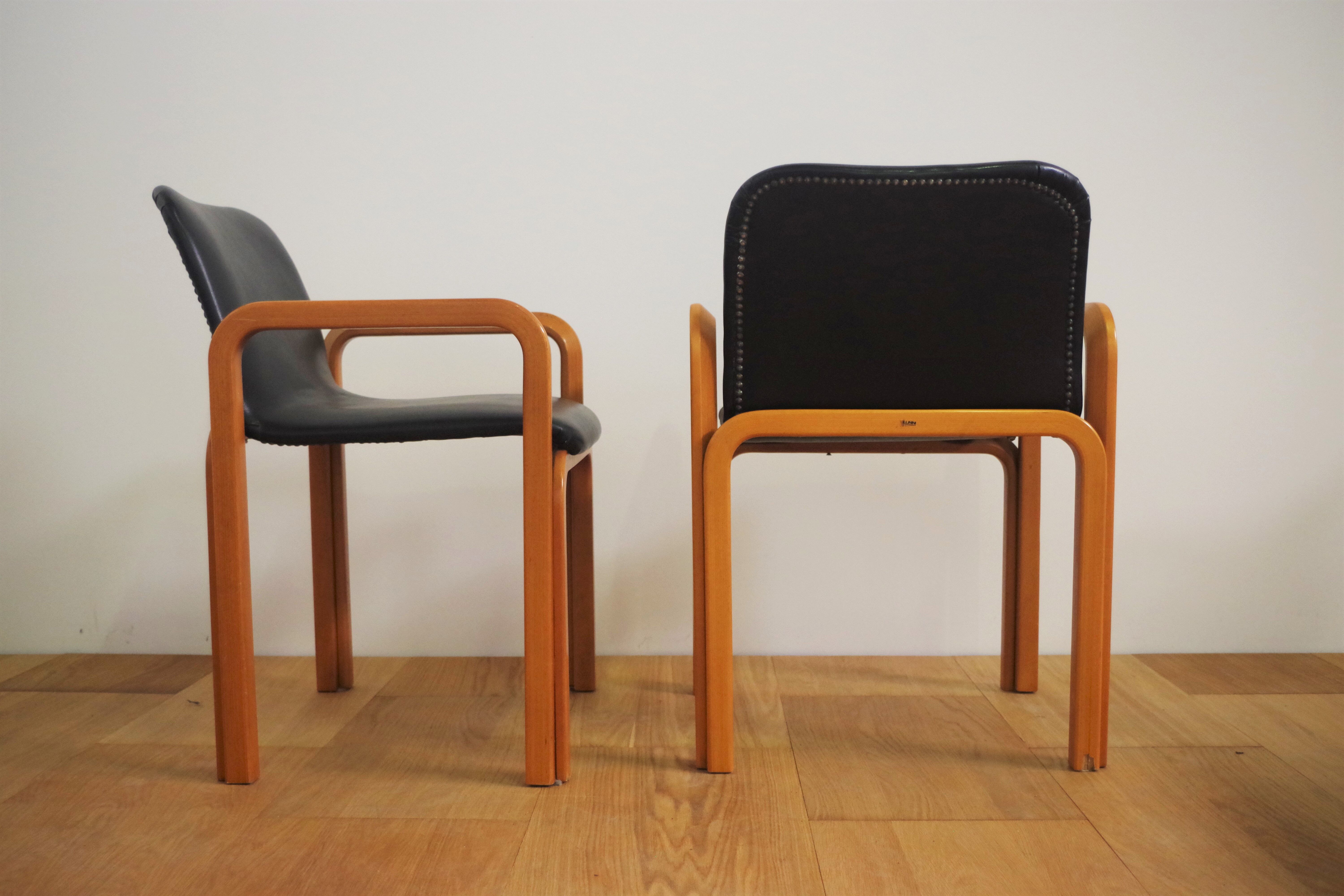 Chairs by pillini furniture, 1970s, set of 4