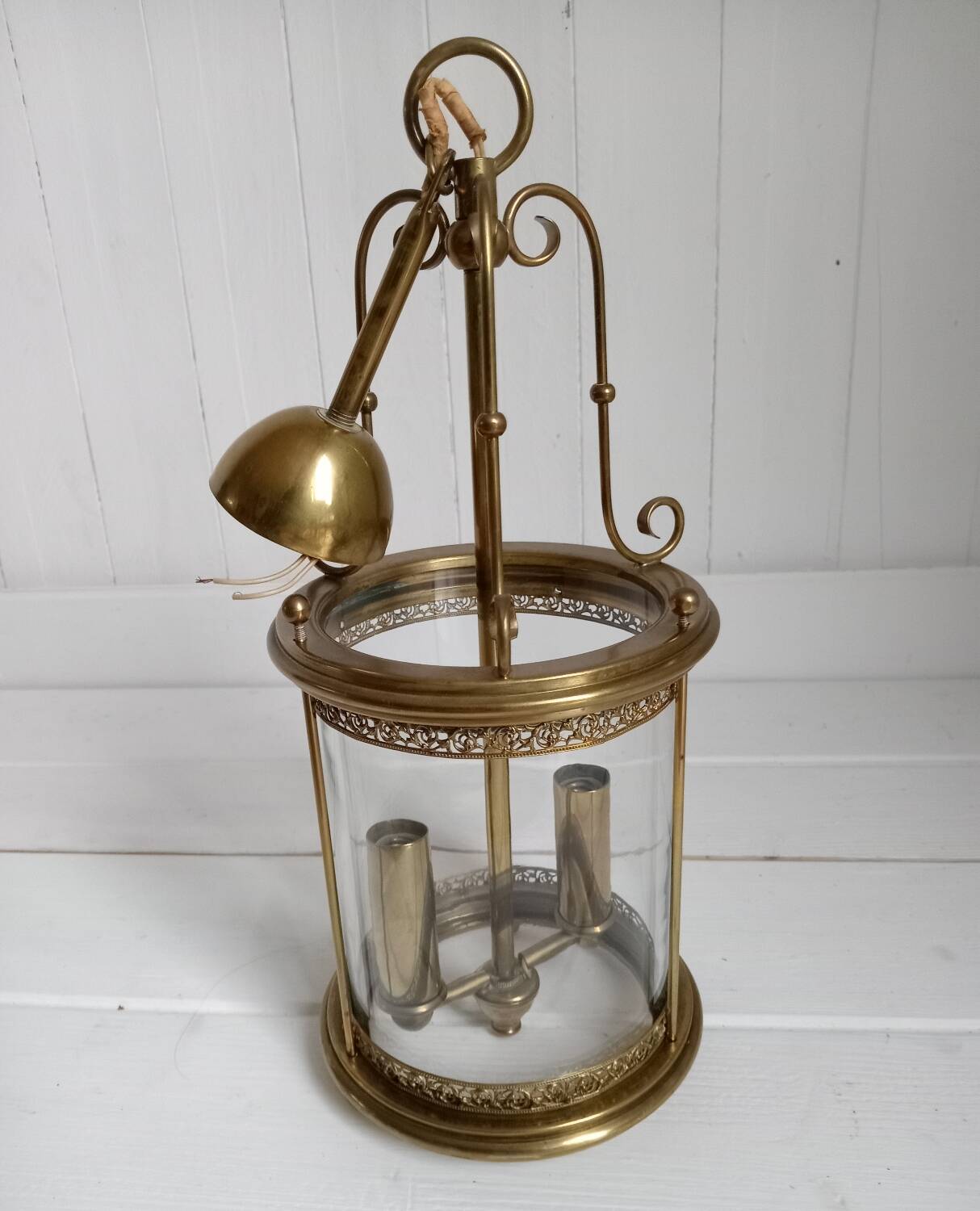 Brass chandelier / pendant