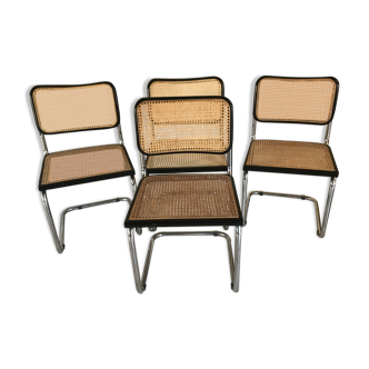 Suite de 4 chaises cesca B32 Marcel Breuer