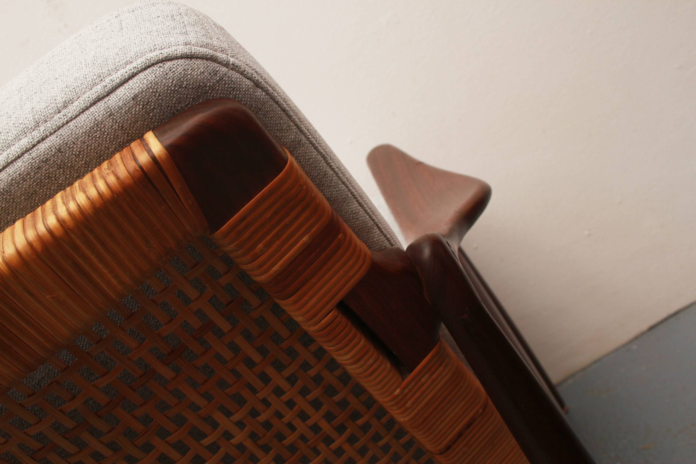 1950s sofa in teak Hartmut Lohmeyer