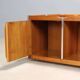 Vintage coffee table in Tanganyika walnut, Italian design, 1970s.