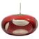 Suspension Massive Belgique en plexiglas rouge UFO Space Age, 1970