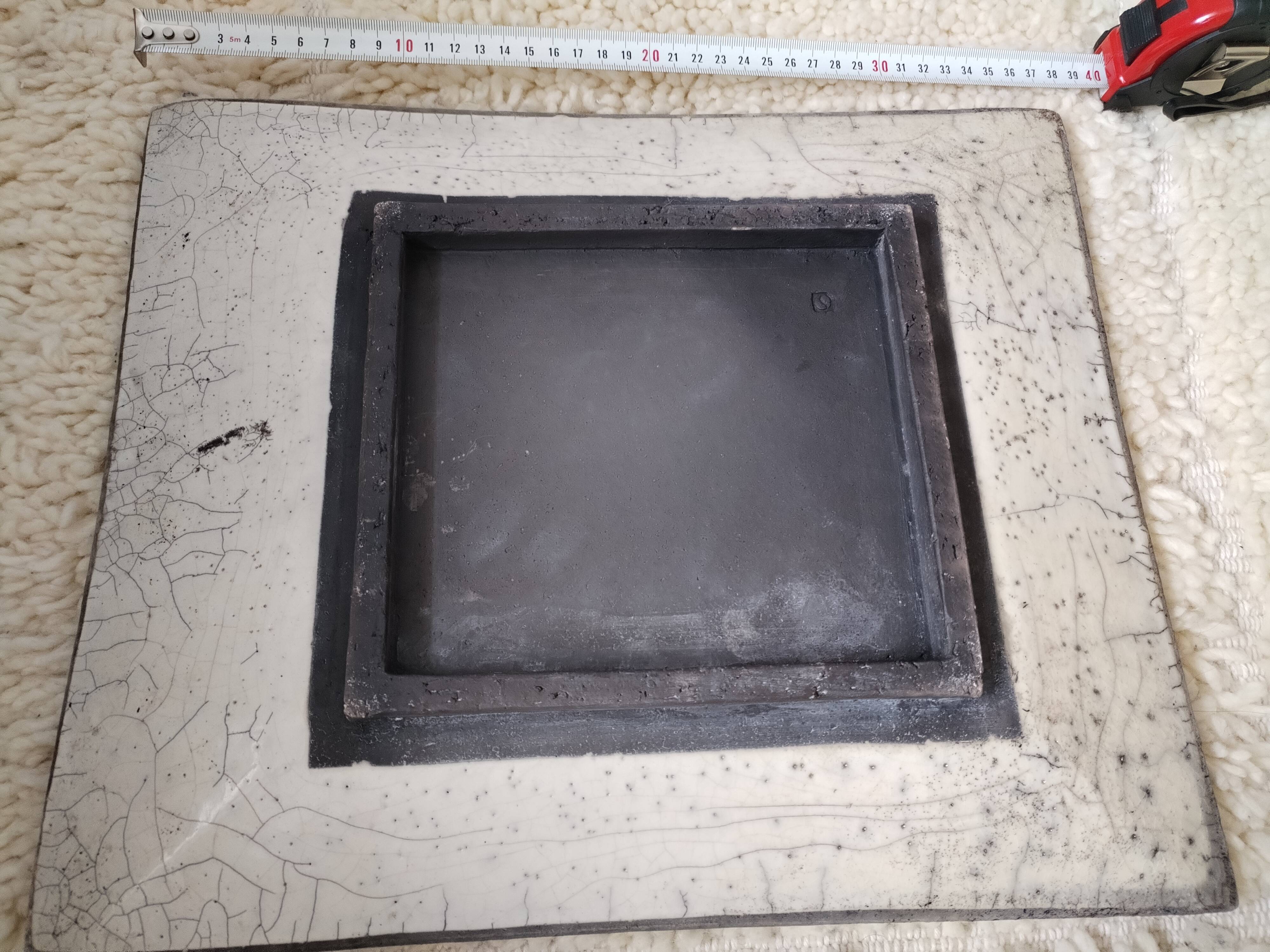 Abstract art ceramic dish