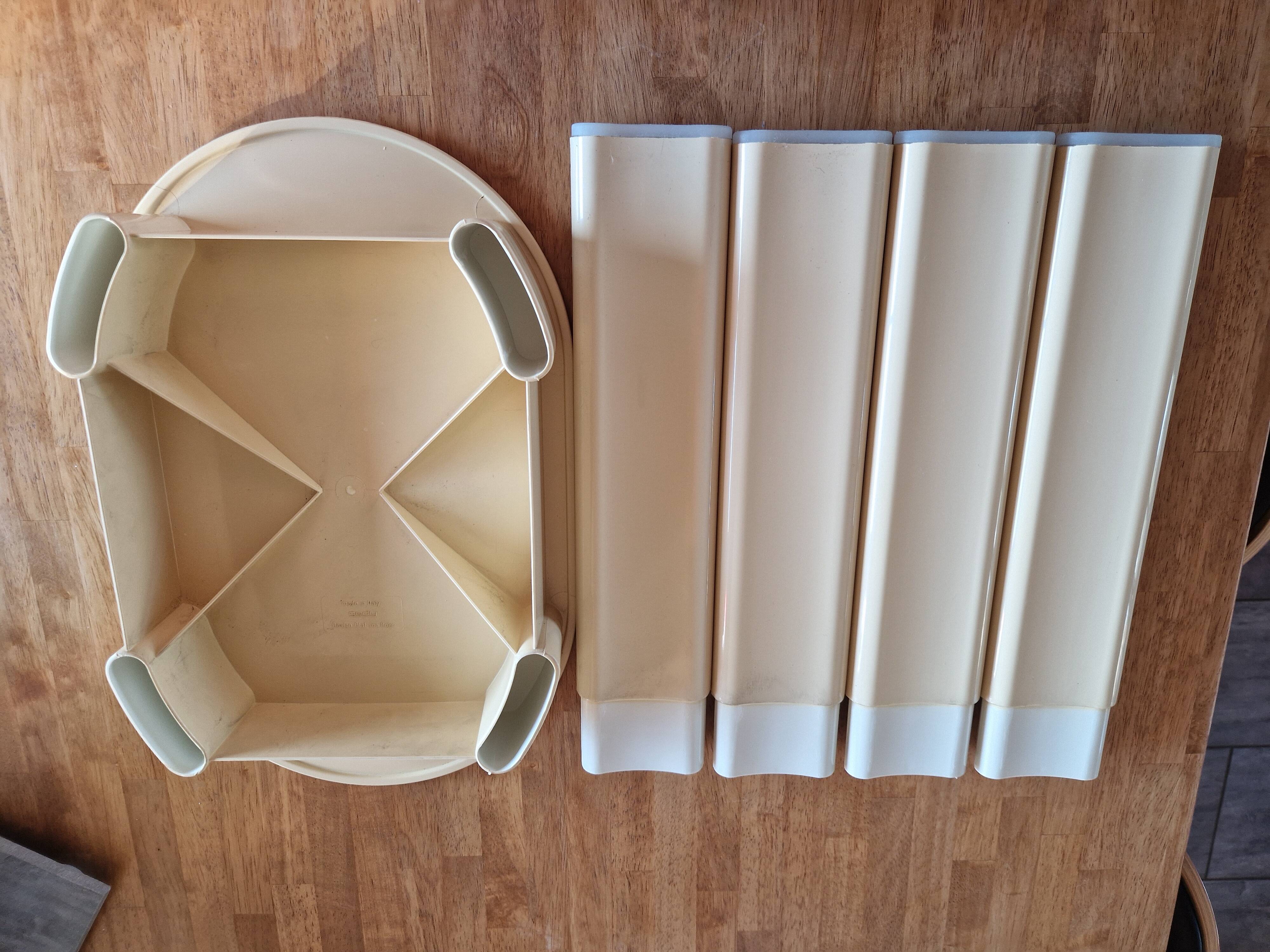 Vintage Gedy G-Box Stool – Olaf Von Bohr, removable legs