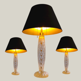 'Sirena' table Lamps by John Hutton for Donghia, 1980's, Set of 3