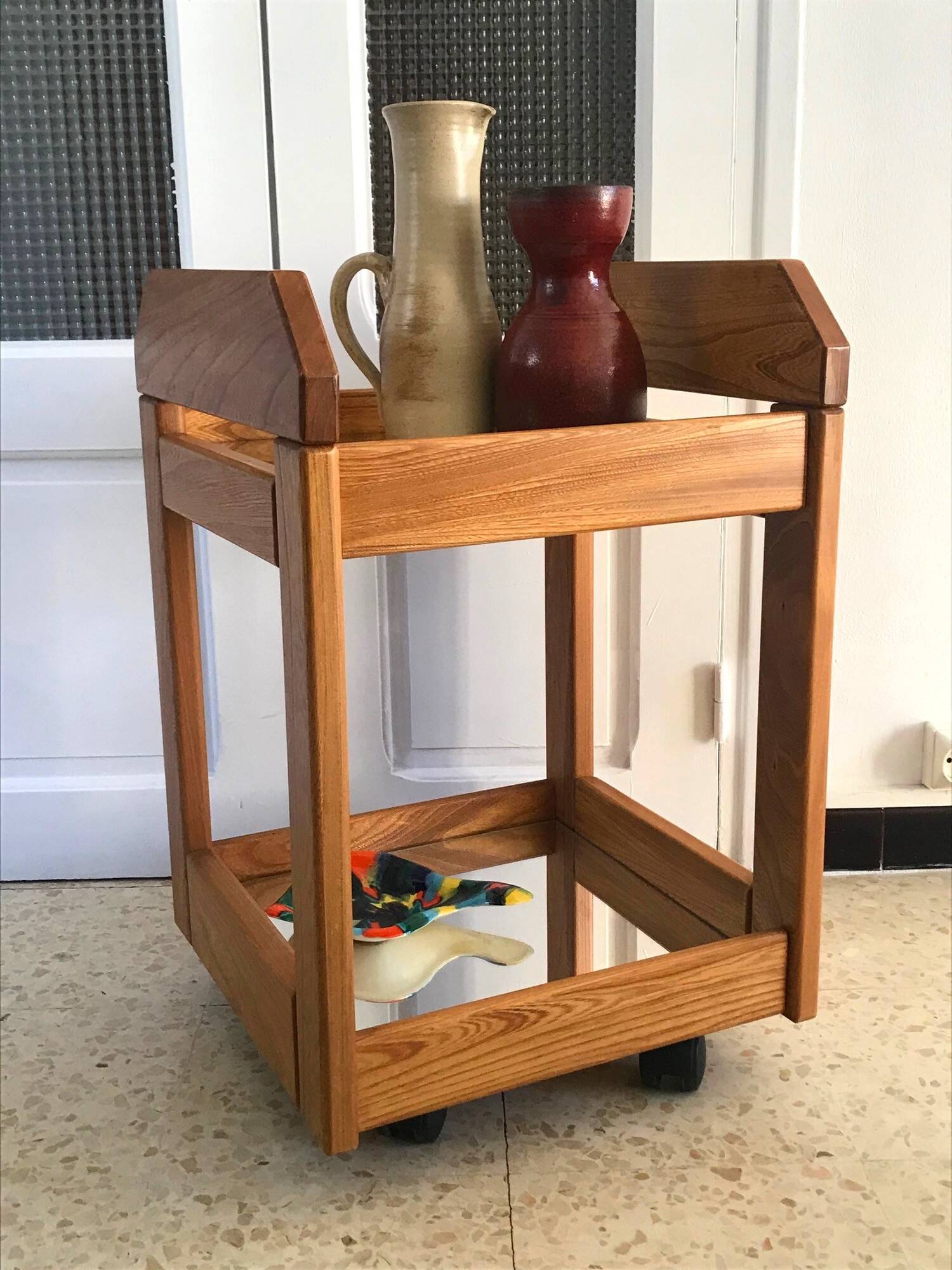 Vintage elm trolley from the 80s