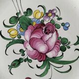 Trio of antique hand-painted plates