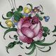 Set of three antique hand-painted plates