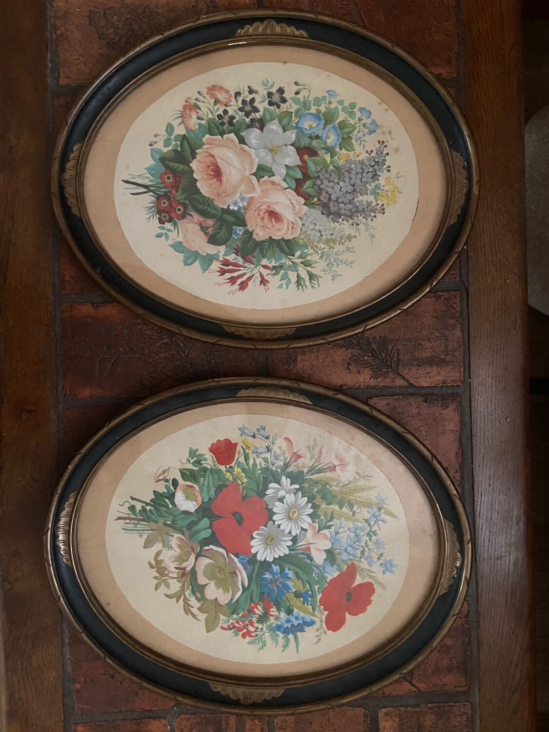 Pair of antique medallions