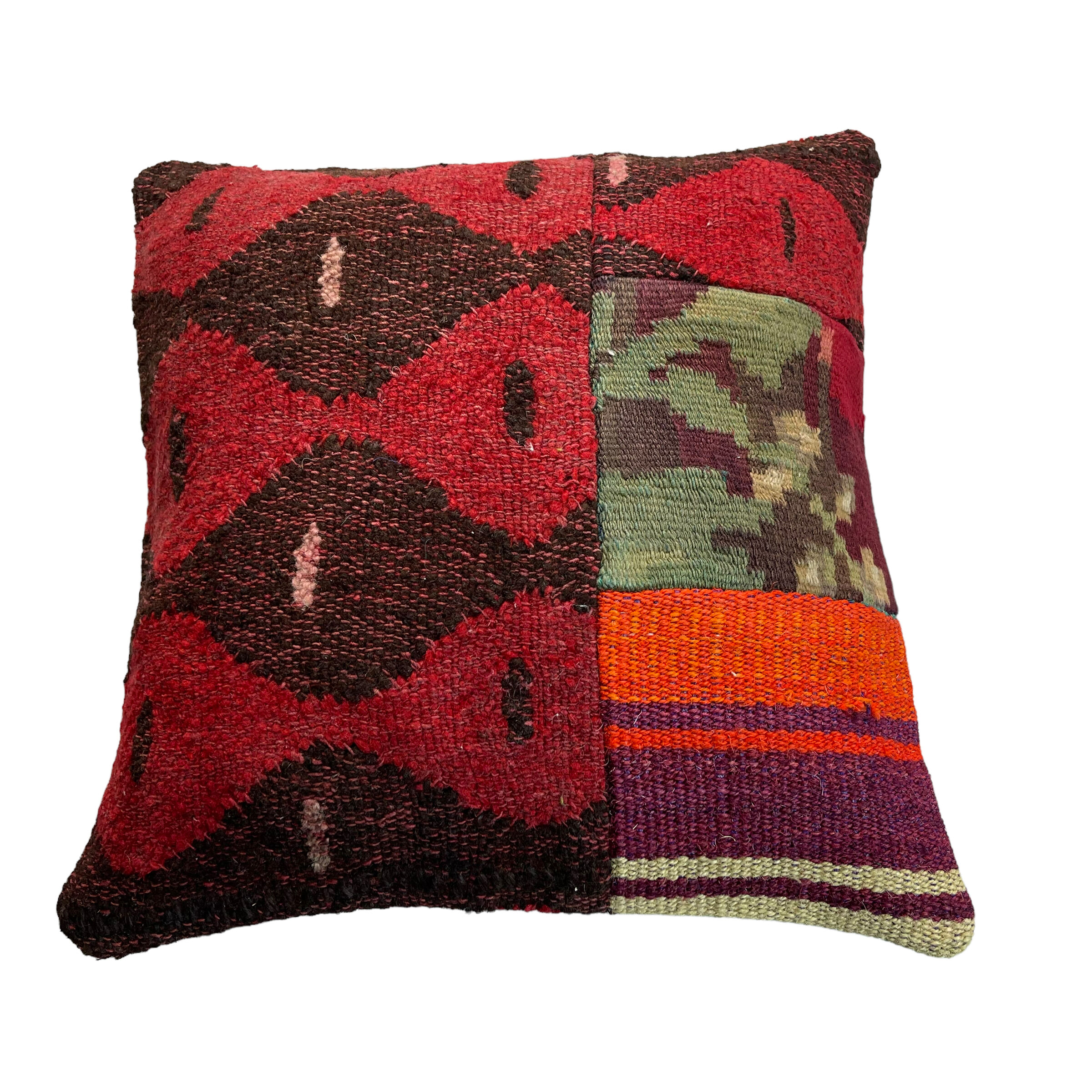 Housse de coussin kilim turc vintage 40 x 40 cm