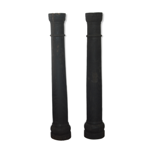 paires de colonnes chêne