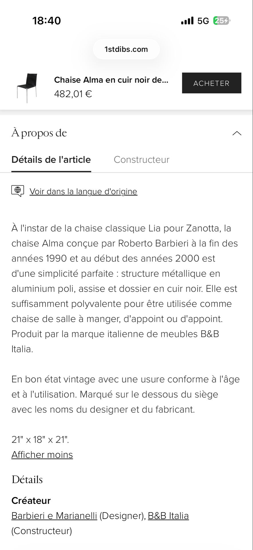 Chairs B&B Italia