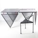Iron desk and chair in Memphis style