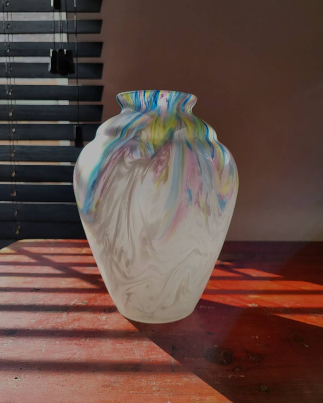 Vaas art déco, gekleurd, Scailmont, Belgique