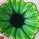 Green enamelled lava stone catchall – Italy 1970s