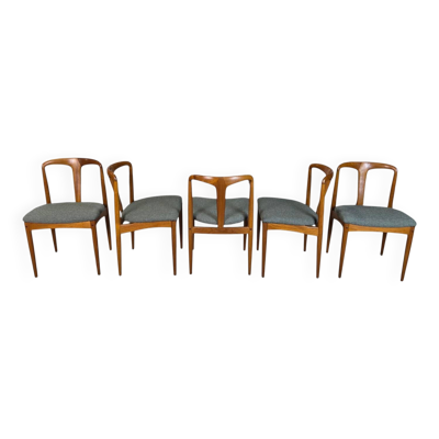 5 chaises danoises 'Juliane' de Johannes Andersen, années 1960