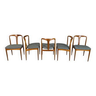 5x Johannes Andersen 'Juliane' vintage 1960s Danish chairs