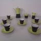 Coffee service for 6 from Vokstedt, Germany, 1950s, set of 17.