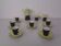 Coffee service for 6 from Vokstedt, Germany, 1950s, set of 17.