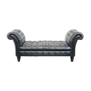 Lit de repos Chesterfield - cuir