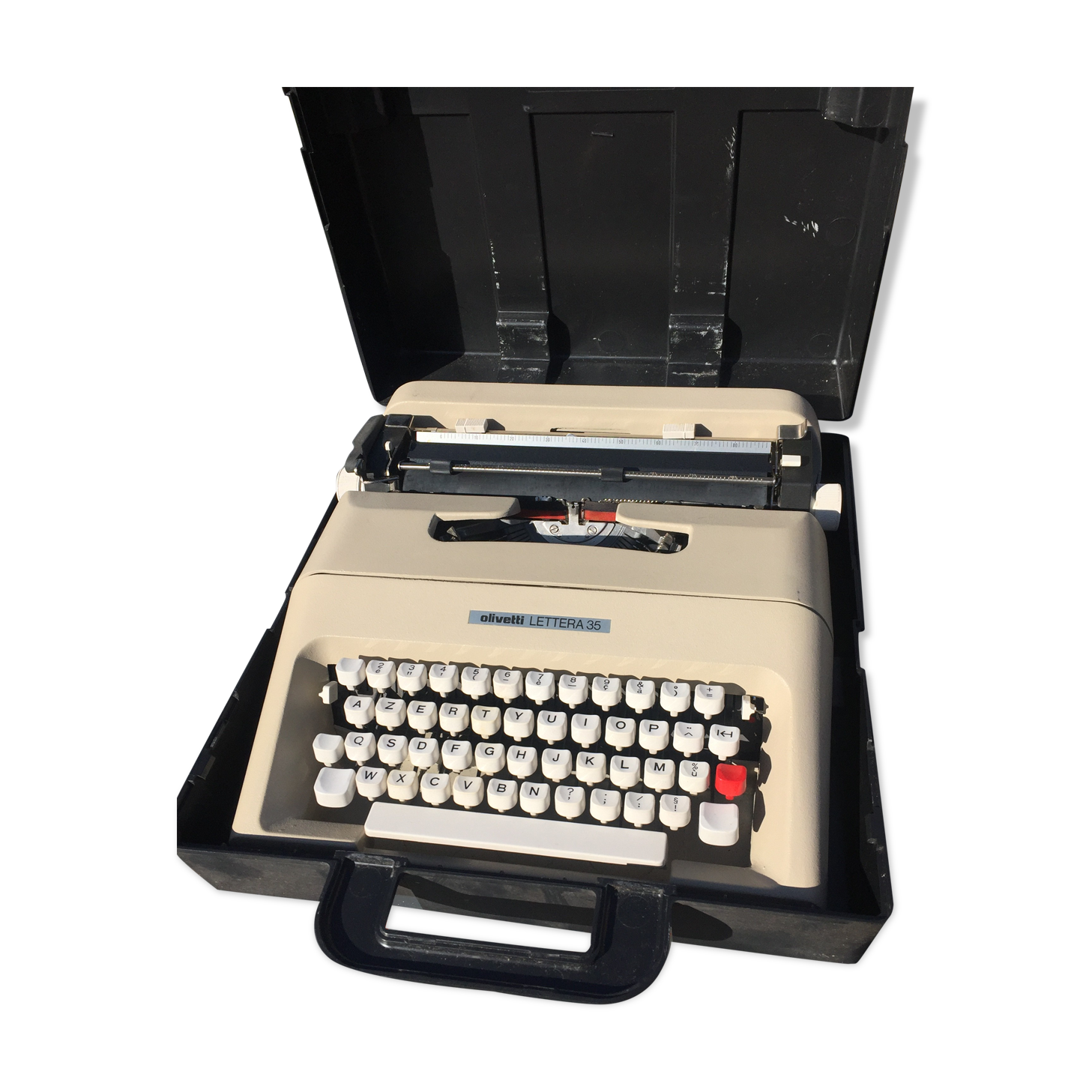 Typewriter Olivetti Lettera 35 design Mario Bellini
