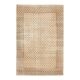 1970s Vintage Turkish Hand-Knotted Wool Cotton Beige Area Rug 149x226